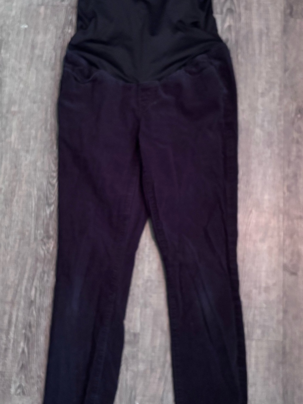 Black Maternity corduroy pants